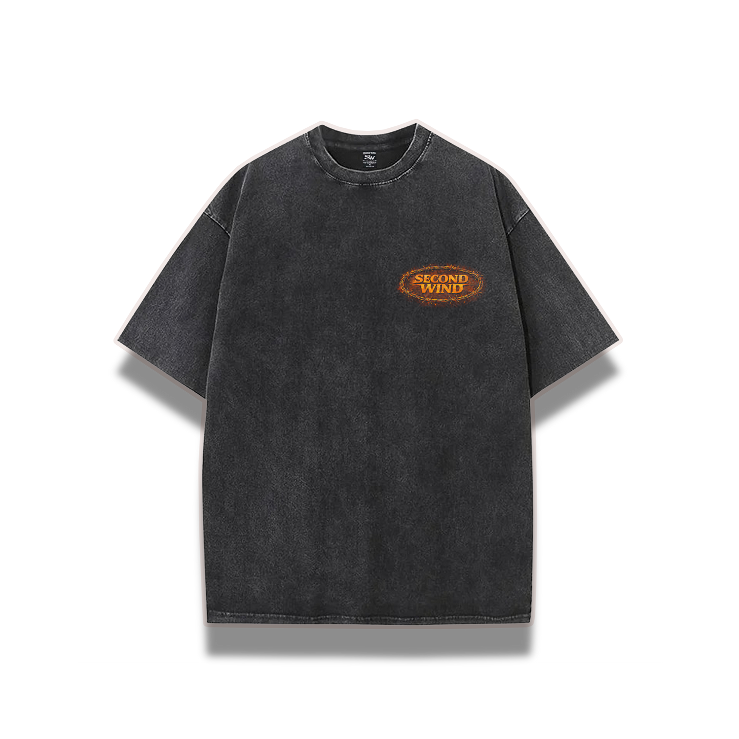 1 out of 2 Washed Black Shirt