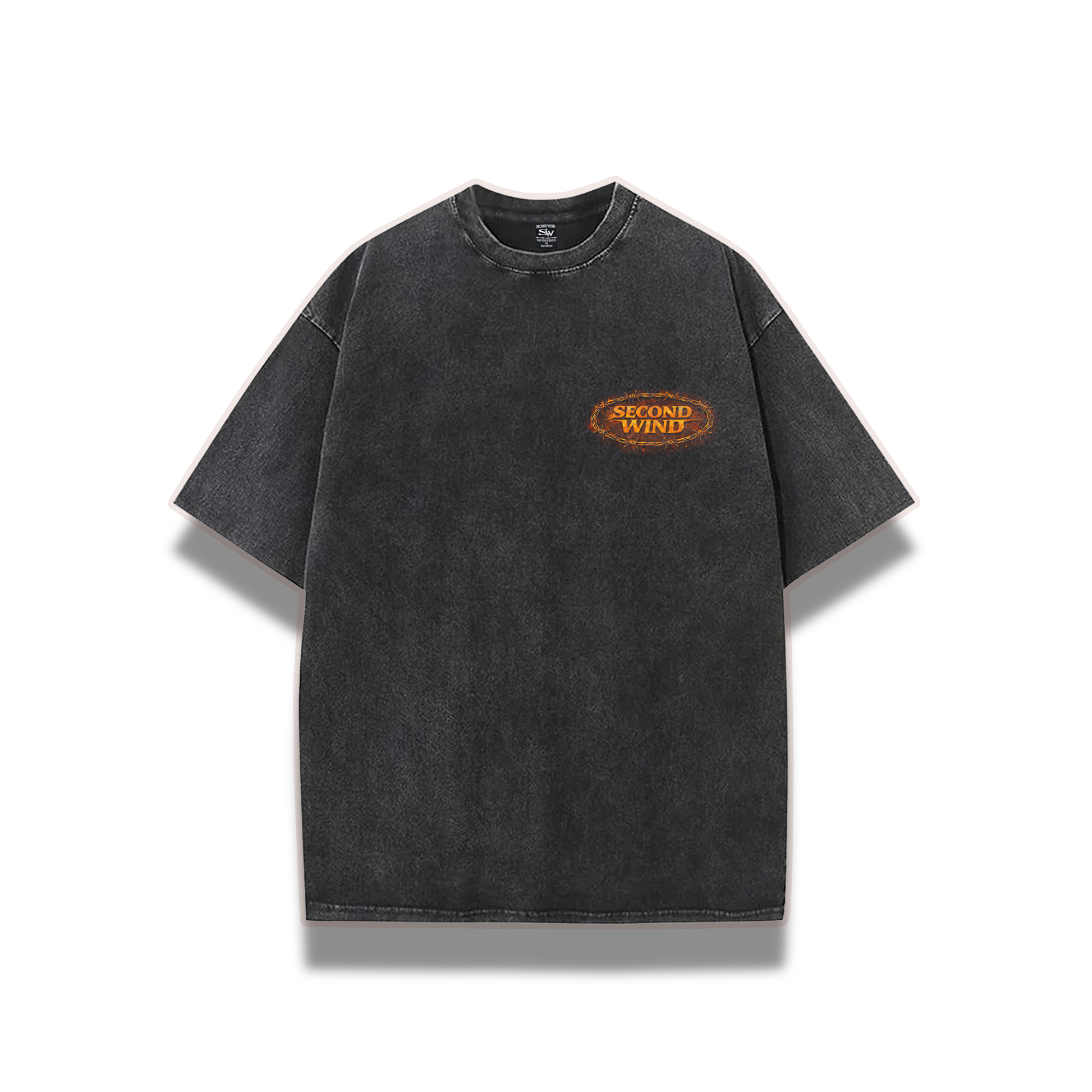 1 out of 2 Washed Black Shirt